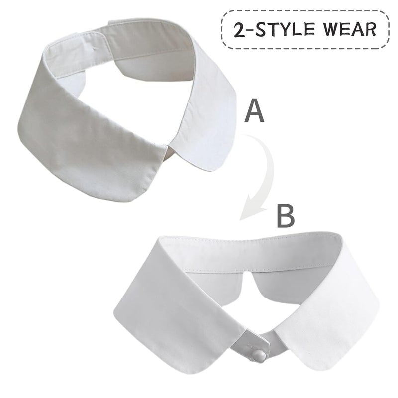 Joyci Women's Decorative Necklace Collar 2-Styles Look Cute Design Clothings Fake Collar Accessories - Image 2